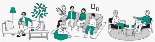 年代別の平均的な生活スケジュールをシミュレーションに導入