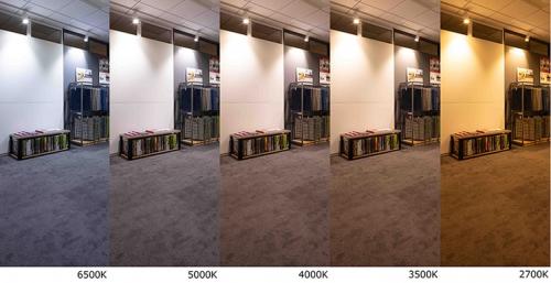 フロアカバリングエリアに調光調色照明を新設