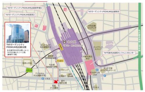 名古屋ショールームの地図