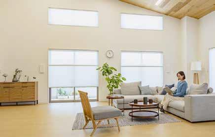 ハニカムスクリーンの施工イメージ