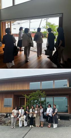 前回コンテスト最優秀作品の見学会の様子